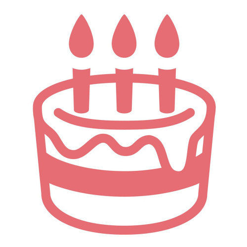 Pilot FriXion Erasable Rubber Stamp Birthday Cake Red