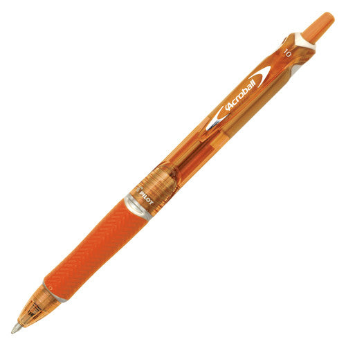 Pilot BegreeN Acroball Retractable Ballpoint Pen Medium Orange Box of 10