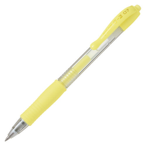 Pilot G-2 Retractable Gel Pen 0.7mm Pastel Yellow Box of 12