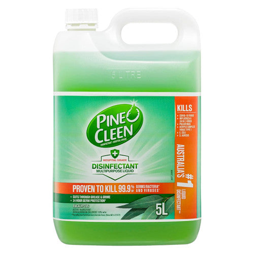 Pine O Cleen Antibacterial Liquid Disinfectant Eucalyptus 5 Litre Carton of 2