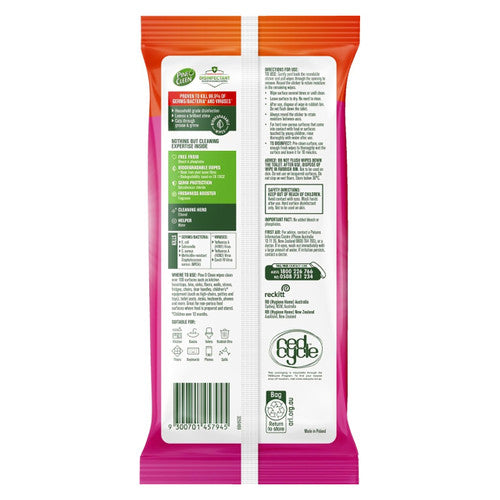 Pine O Cleen Disinfectant Wipes Tropical Blossom 110 Pack Carton of 8