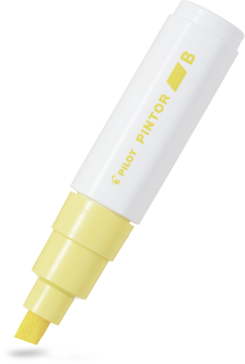 Pilot Pintor Paint Marker Broad Chisel Tip Pastel Yellow