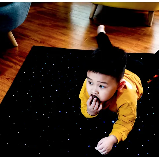 LED Sensory Carpet 95 x 95cm Fibre Optic Rechargeable-4