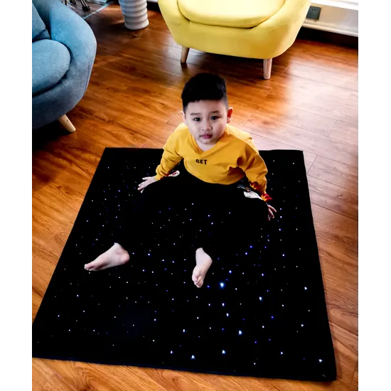 LED Sensory Carpet 95 x 95cm Fibre Optic Rechargeable-3