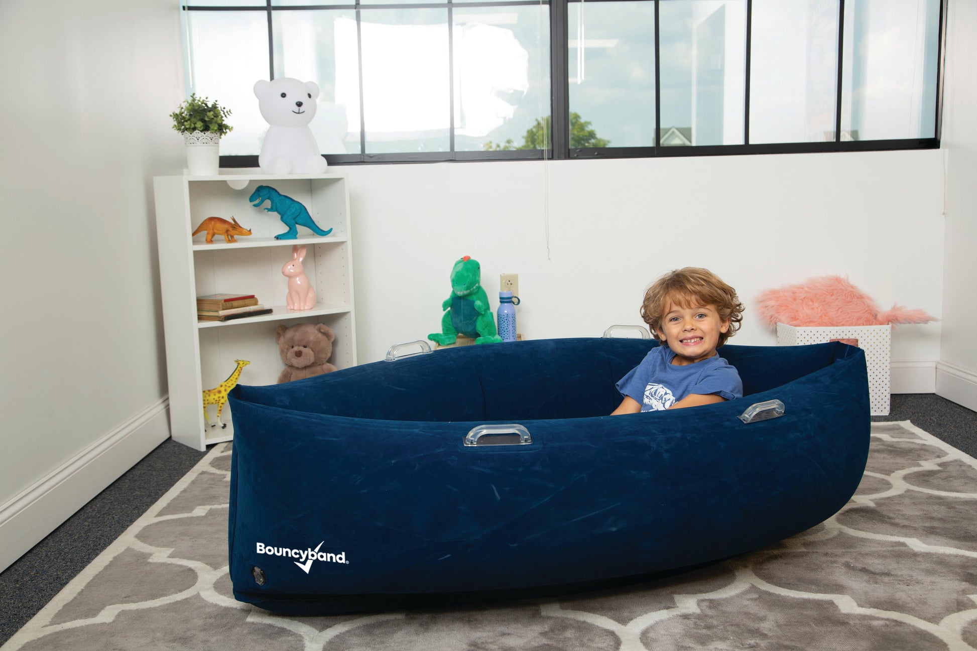 Comfy Hugging Peapod Sensory Pod Blue Inflatable-2