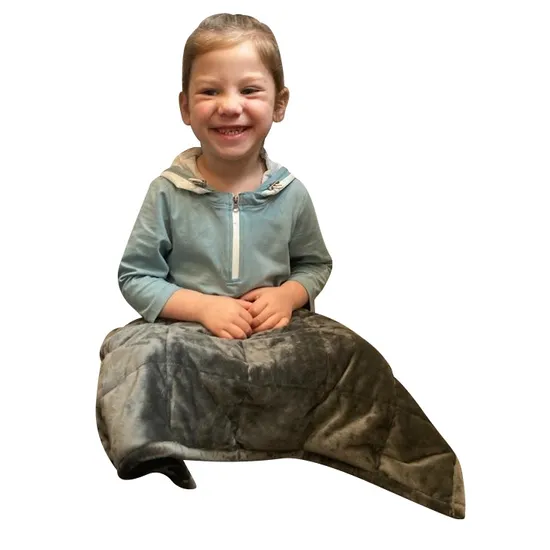 Weighted Lap Pad 2.3kg Grey Velour-7
