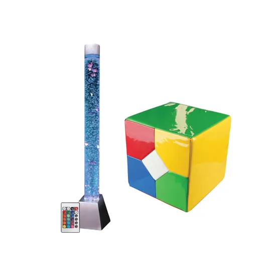 Bubble Tube 183cm with Extra Large Remote Cube Kit-1