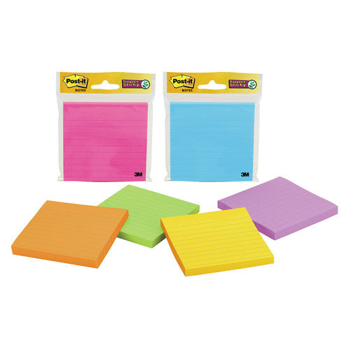 Post-it Super Sticky Notes Marrakesh and Rio 101 x 101mm Pack 1 Box of 6 4490-SSMX
