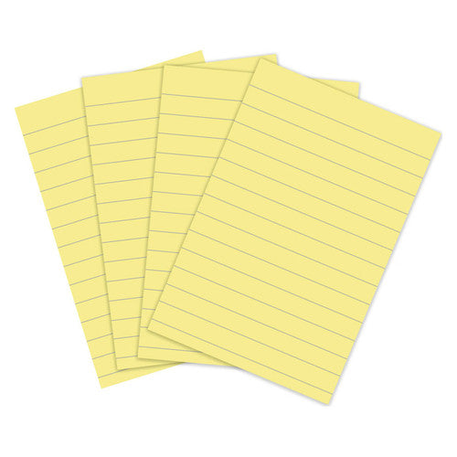 Post-it Super Sticky Notes Lined Canary Yellow 101 x 152mm Pack of 4 4621R-4SSCY