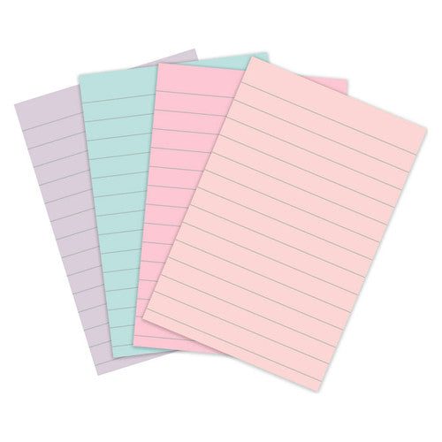 Post-it Super Sticky Notes Lined Assorted Pastels 101 x 152mm Pack of 4 4621R-4SSNRP