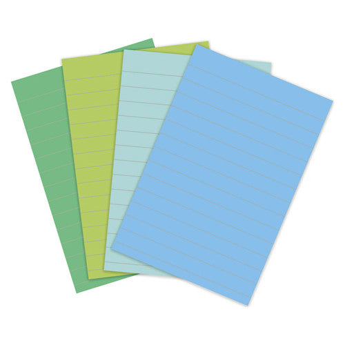 Post-it Super Sticky Notes Lined Assorted Colours 101 x 152mm Pack of 4 4621R-4SST
