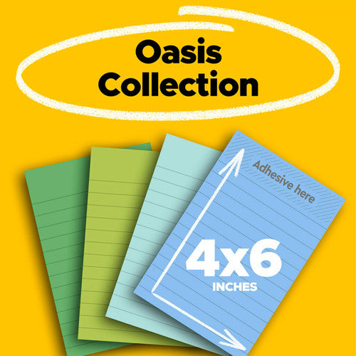 Post-it Super Sticky Notes Lined Assorted Colours 101 x 152mm Pack of 4 4621R-4SST