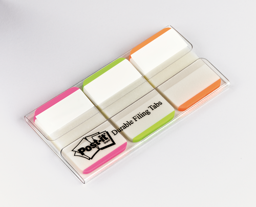 Post-it Durable Tabs Pink Green Orange 25 x 38mm 686L-PGO