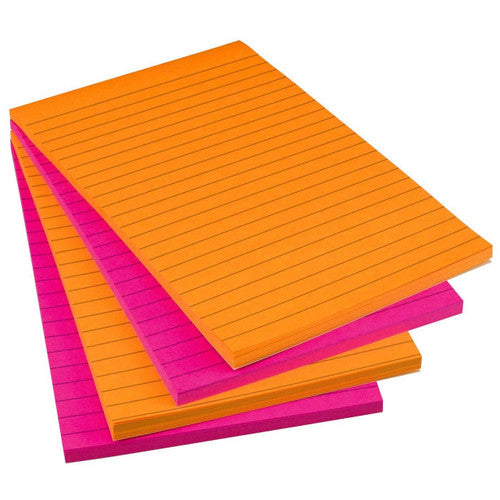 Post-it Super Sticky Notes Lined Rio De Janeiro 127 x 203mm Pack of 4 5845-SSUC