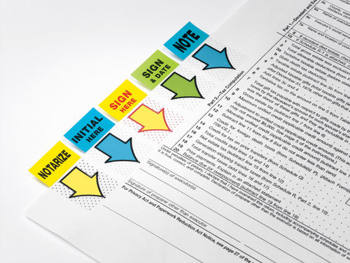 Post-it Sign and Date Flags Bright Green 25 x 43mm Pack of 100 680-SD2