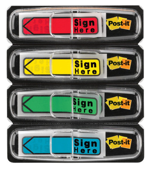 Post-it Sign Here Arrow Flags Assorted 12 x 45mm 684-SH