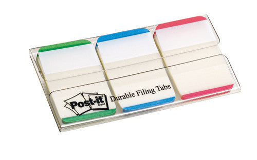 Post-it Durable Tabs Green Blue Red 25 x 38mm 686L-GBR