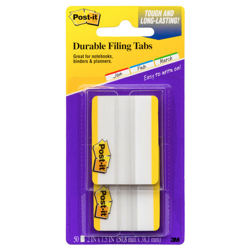 Post-it Durable Tabs Yellow 50 x 38mm 686F-50YW