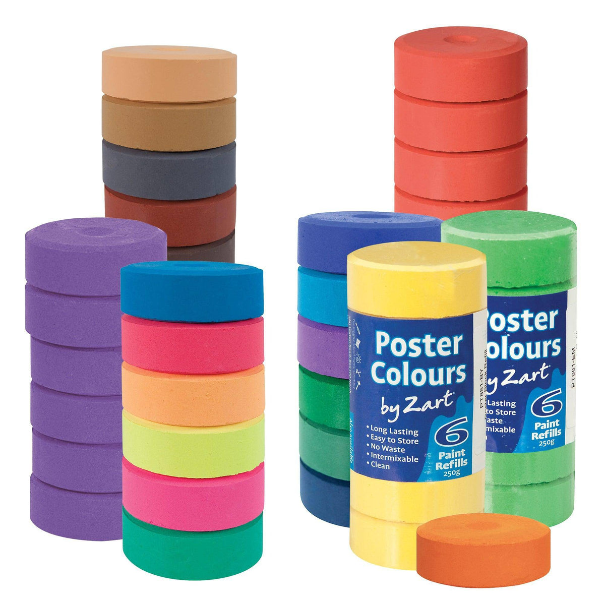 Poster Colour Refills Yellow Ochre Pack of 6