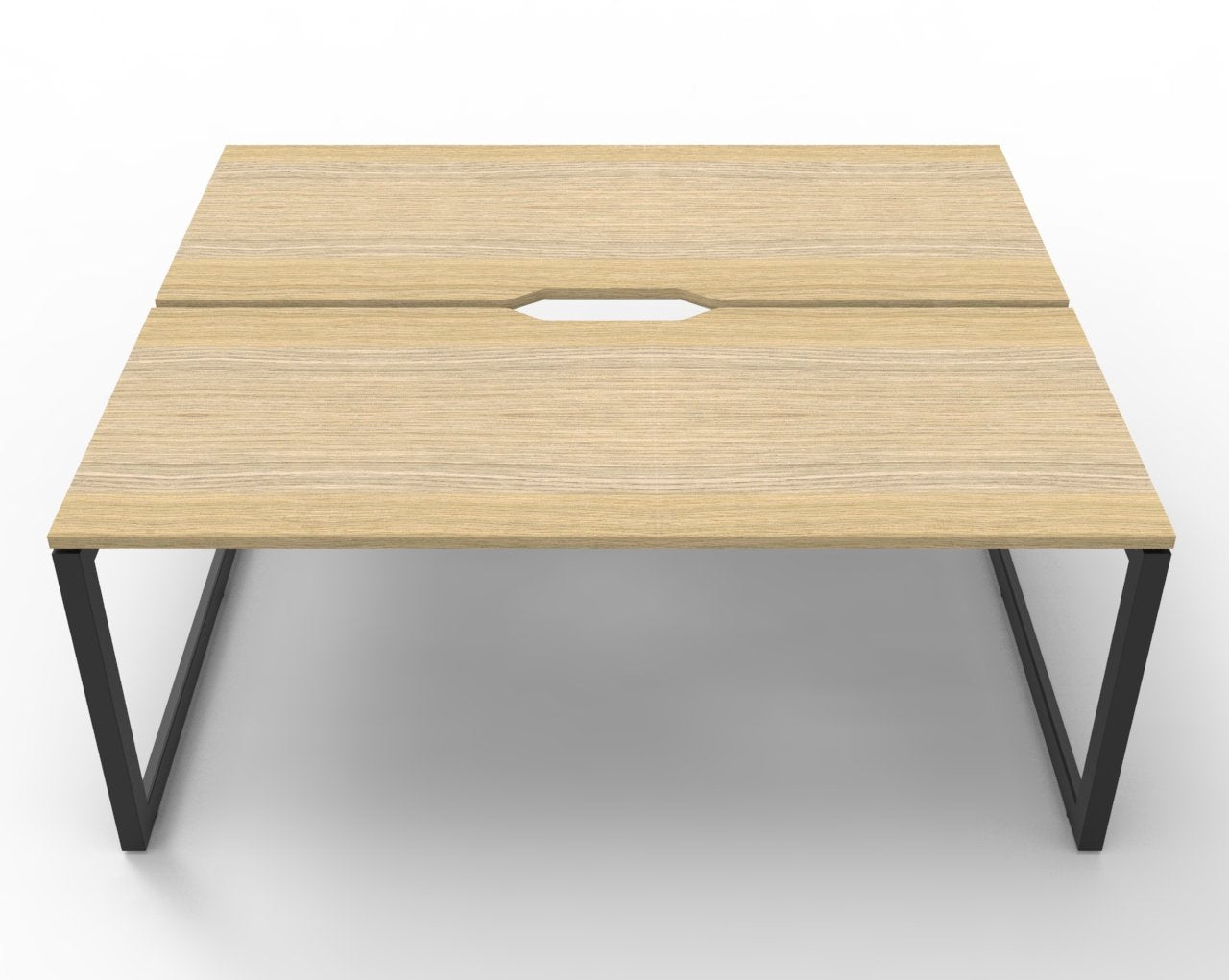 Rapidline Deluxe Infinity back to back bench workstation for two people. Rapidline range image supplied for model D-ILLD8P1575 NO/WS, shown in another finish. View 4.