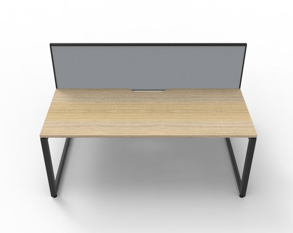 Rapidline Deluxe Infinity back to back workstation with screen for two people. Rapidline range image supplied for model D-ILLD2P1275 NO/WS, shown in another finish. View 4.