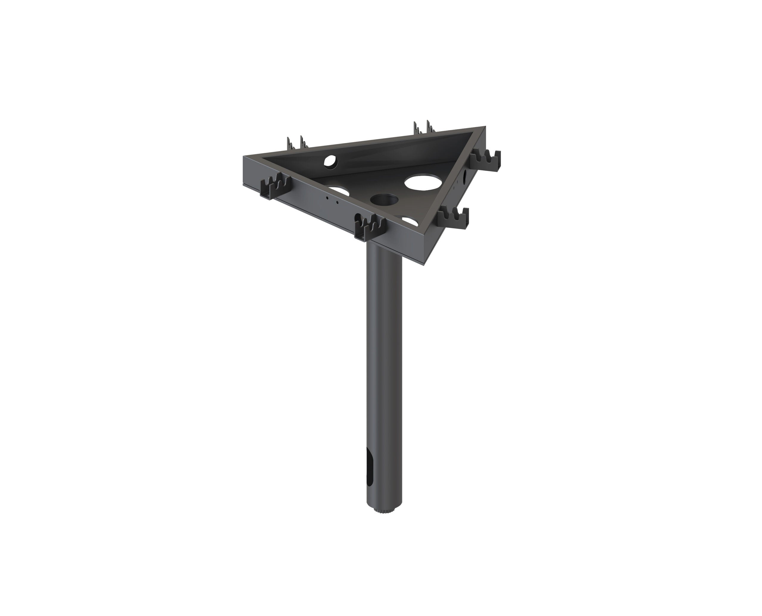 Rapidline Eternity component, 120 Degree Pole Leg Only Black for Infinity Profile Loop and Eternity Leg. Supplied product image for model PCL-120 BL. View 1.