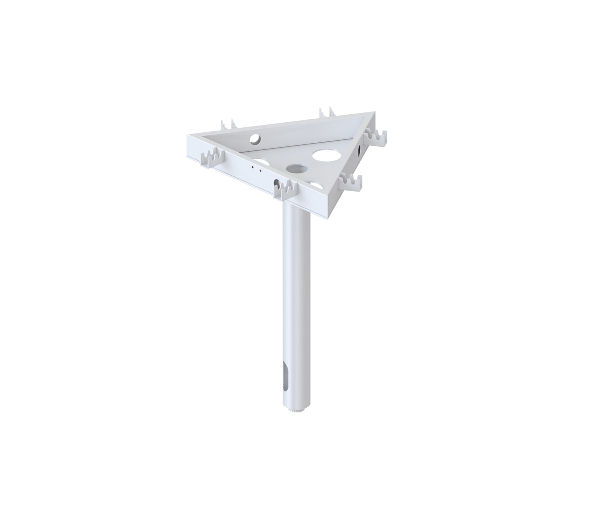 Rapidline Eternity component, 120 Degree Pole Leg Only White for Infinity Profile Loop and Eternity Leg. Supplied product image for model PCL-120 WS. View 1.