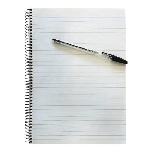 Protext Premium Spiral Notebook A4 240 Page PP Cover Black Pack of 5