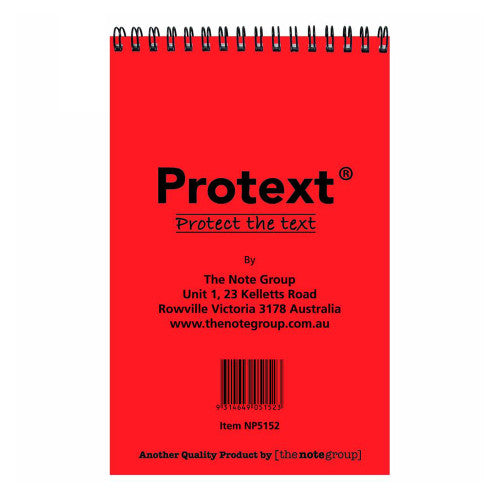 Protext Waterproof Notebook 150 x 100mm 50 Sheet 5mm Graph Ruled Pack of 20