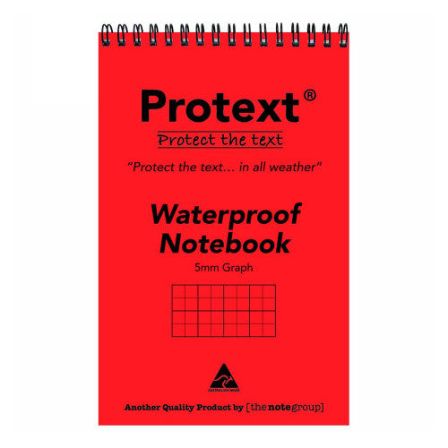 Protext Waterproof Notebook 150 x 100mm 50 Sheet 5mm Graph Ruled Pack of 20
