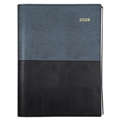 Collins Vanessa Diary 2026 185.V99 A5 Day To A Page Black