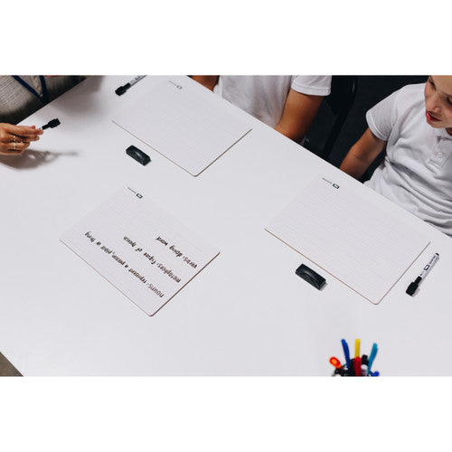 Quartet Educational Write and Wipe Whiteboard Pack of 30