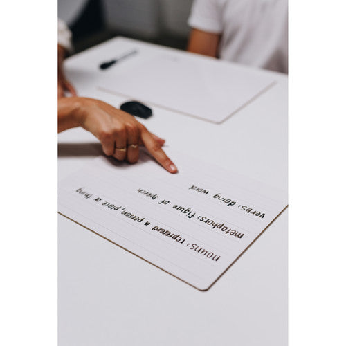 Quartet Educational Write and Wipe Whiteboard Pack of 30