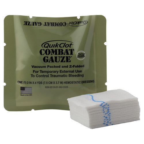 QuikClot Haemostatic Combat Gauze 7.5cm x 3.65m