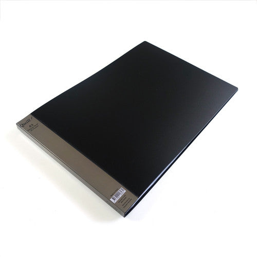 Quill Display Book Fixed PP A3 20 Pockets Landscape Black Pack of 10