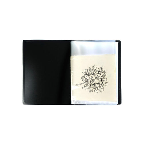 Quill Display Book Fixed PP A5 20 Pockets Portrait Black Pack of 10