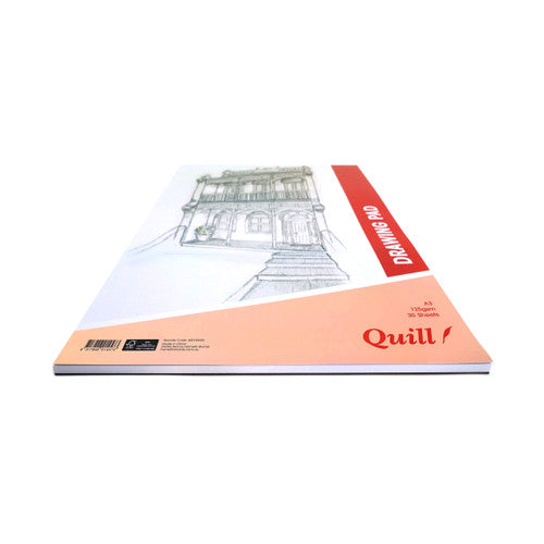Quill Drawing Pad 125gsm A3 30 Sheets Portrait Pack of 5