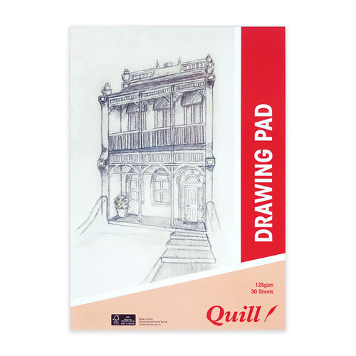Quill Drawing Pad 125gsm A3 30 Sheets Portrait Pack of 5