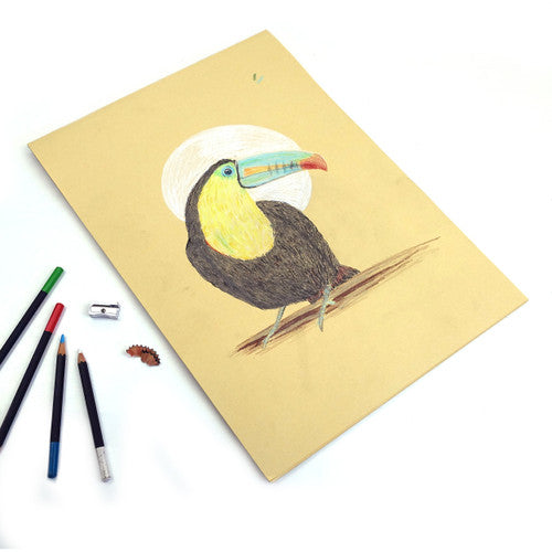 Quill Kraft Pad 120gsm A3 30 Sheets Portrait Pack of 5