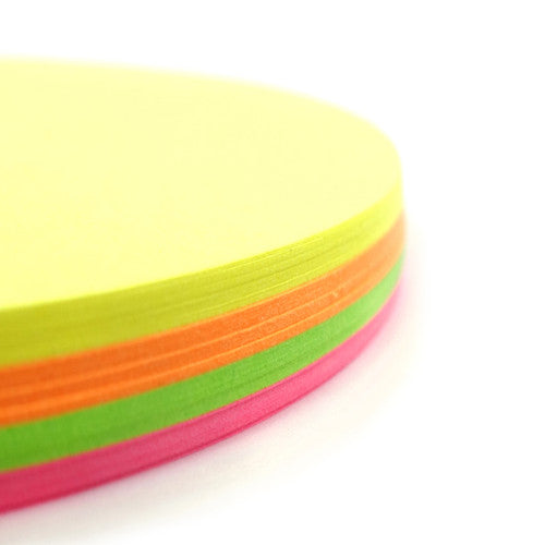 Quill Shapes Circles 120mm Diameter 80gsm Fluoro Assorted Pack of 100
