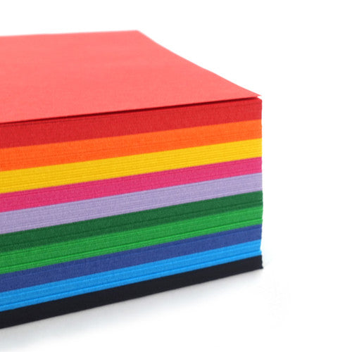 Quill Shapes Matte Squares 127mm Double Sided 80gsm Assorted Pack of 360