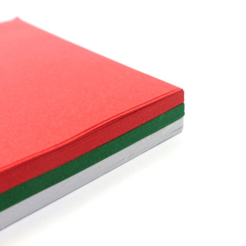 Quill Shapes Matte Squares Christmas 254mm Double Sided 80gsm Assorted Pack 100