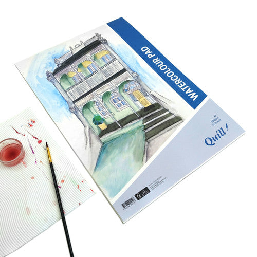 Quill Watercolour Pad 200gsm A3 12 Sheets Portrait Pack of 5