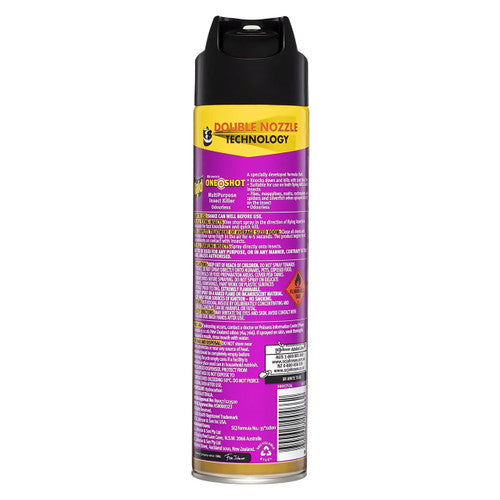 Raid One Shot Double Nozzle Multipurpose Insect Killer Odourless 320g x 6