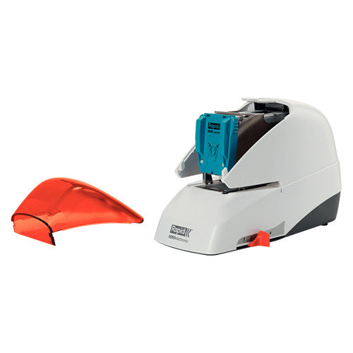 Rapid 5050E Contactless Electric Stapler Silver Orange