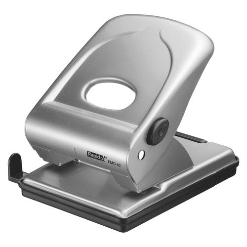 Rapid FMC40 2 Hole 40 Sheet Punch Silver