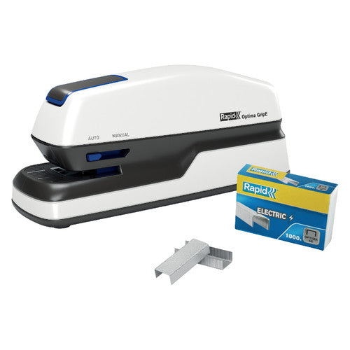 Rapid Optima Contactless Grip E Electric Stapler White
