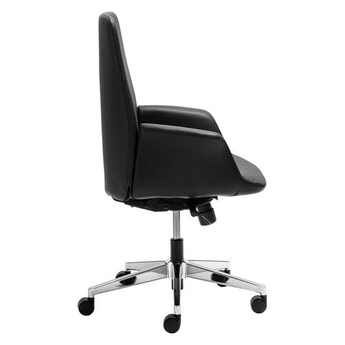 Rapidline Accord Medium Back Executive Chair Black Leather