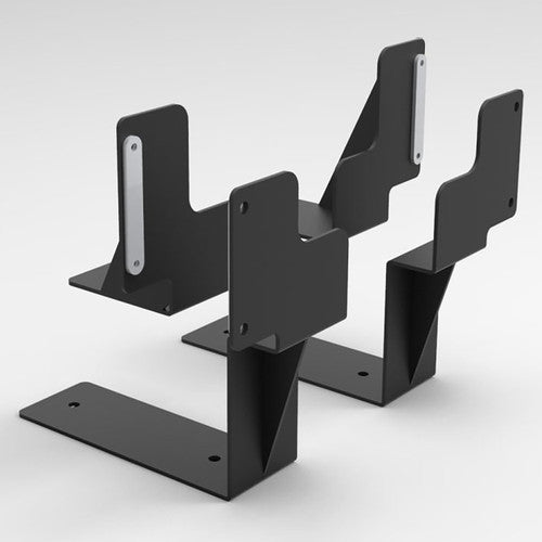 Rapidline Screen Bracket Set of 2 Only Black for Boost Plus Single Sided Workstation
