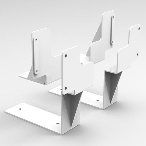 Rapidline Screen Bracket Set of 2 Only White for Boost Plus Single Sided Workstation